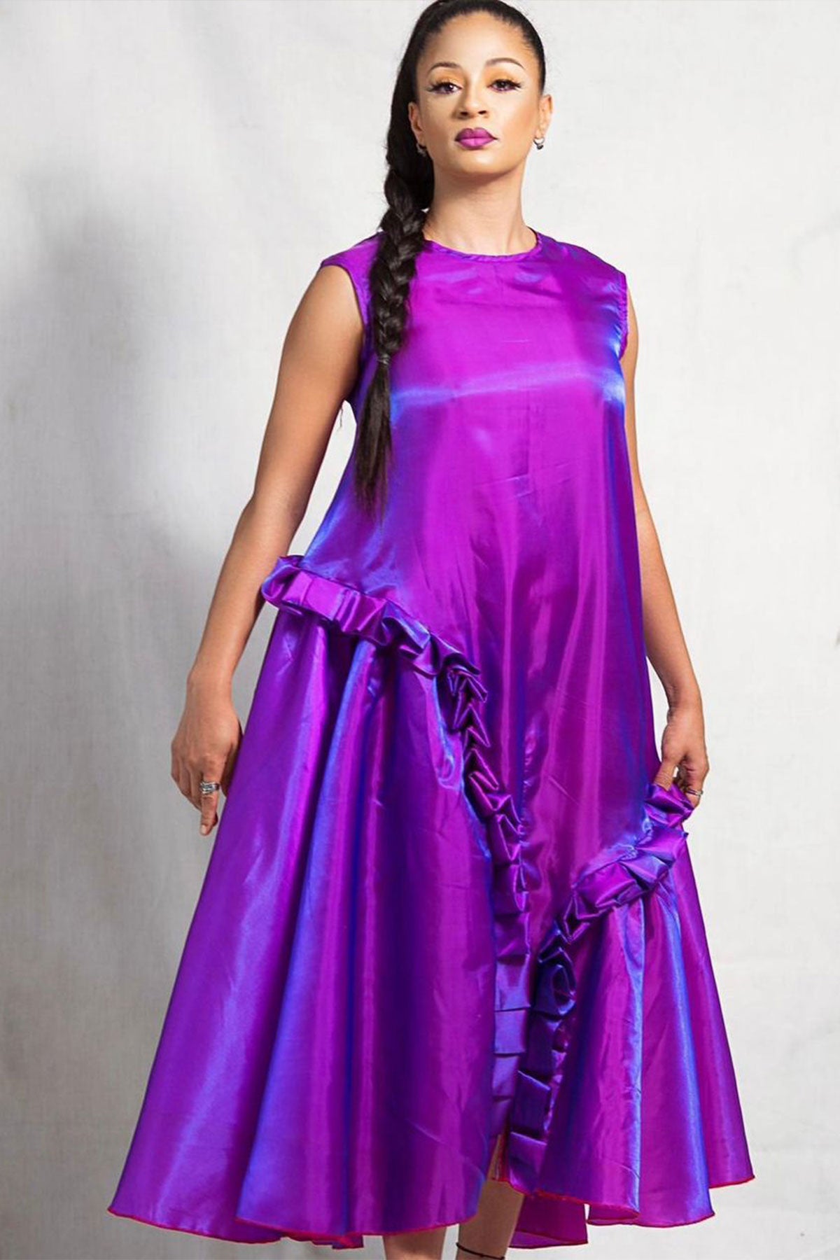 Piilz N Poizn Silk Taffeta A-Line Dress